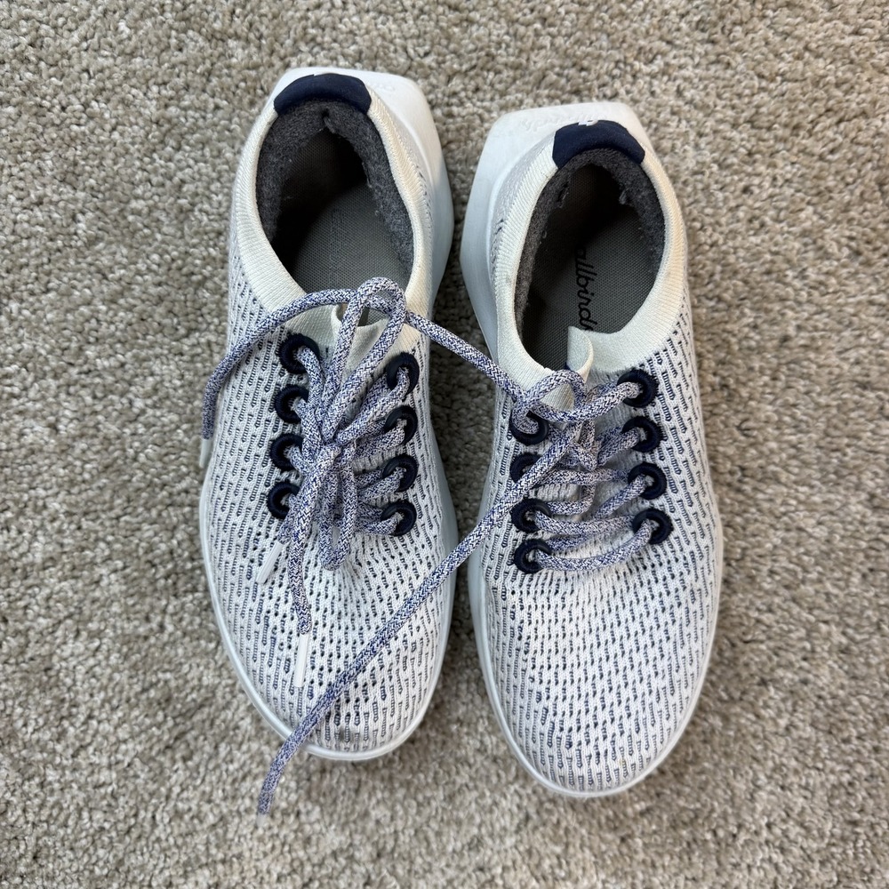 Allbirds Shoes Womens Size 7.5 White Mesh Lace Up Athletic Running Sneakers